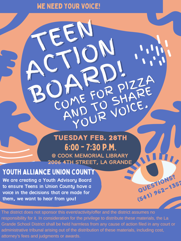 Teen Action Board Opportunity